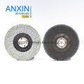 4-1/2"*7/8" High Quality Aluminum Alloy Polishing Ceramic Grain Flexible Flap Disc Made in China